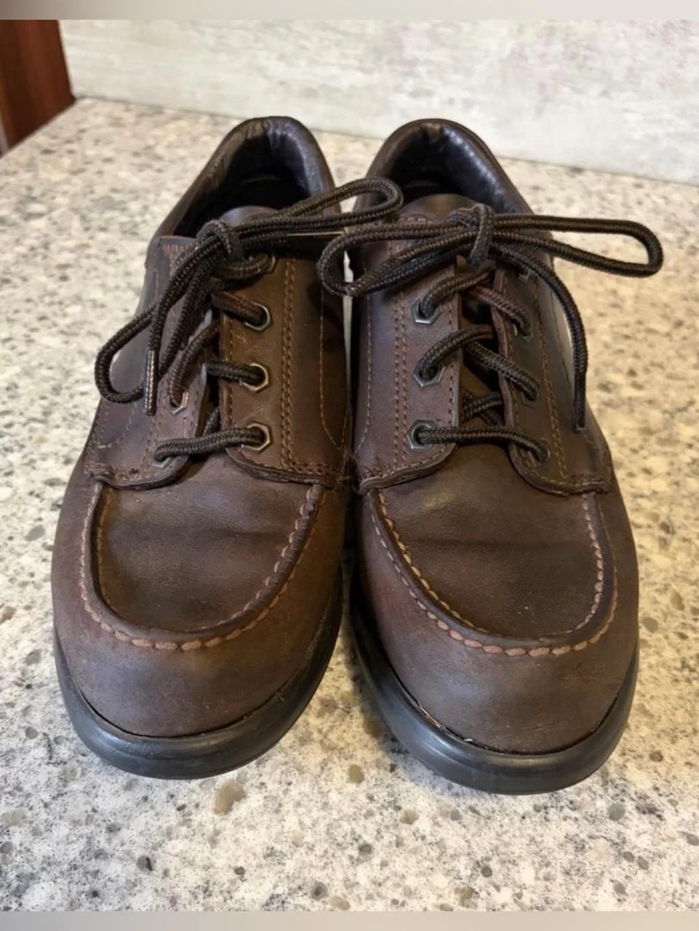 Eastland Dark Brown Leather Lace-Up Oxfords